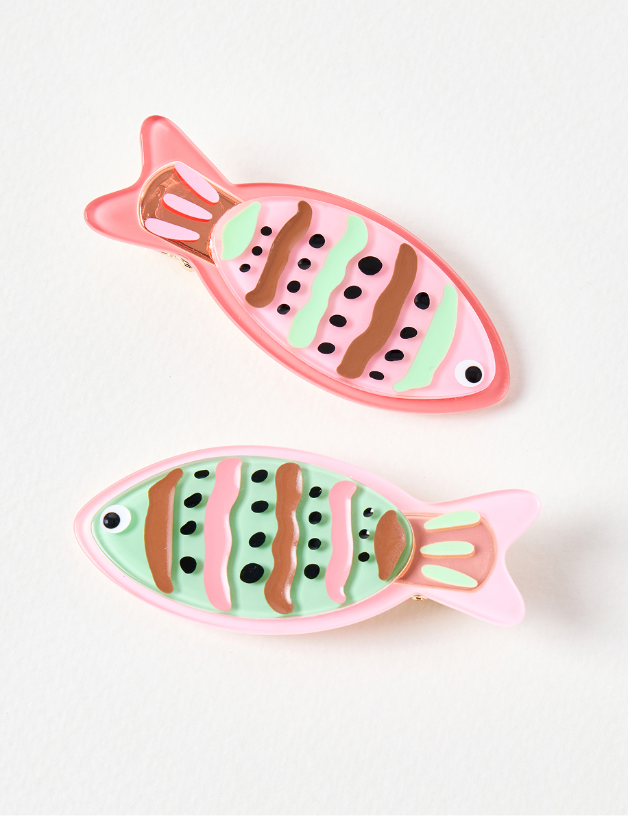 Marlin Fish Hair Clips Set of Two